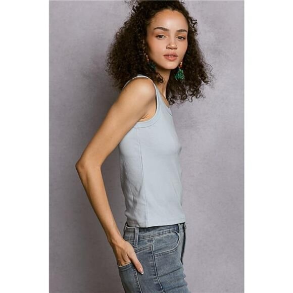 POL Round Neck Ribbed Tank - Picture 3 of 5